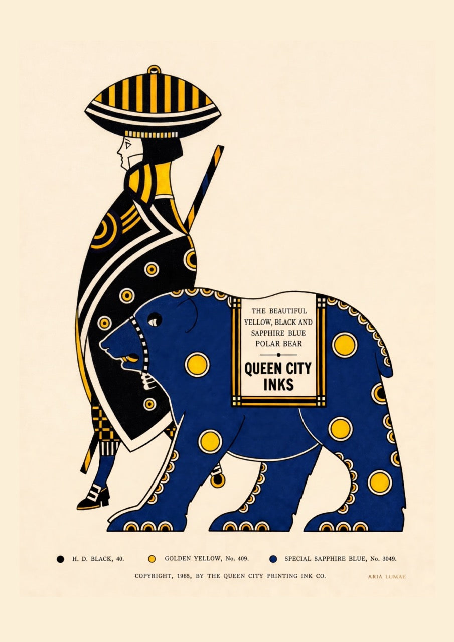 The 1905 Ink Beasts Parade: Antique Gallery Wall Collection (A3 Format)