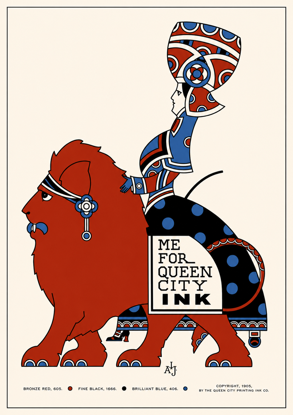 The 1905 Ink Beasts Parade: Antique Gallery Wall Collection (A3 Format)