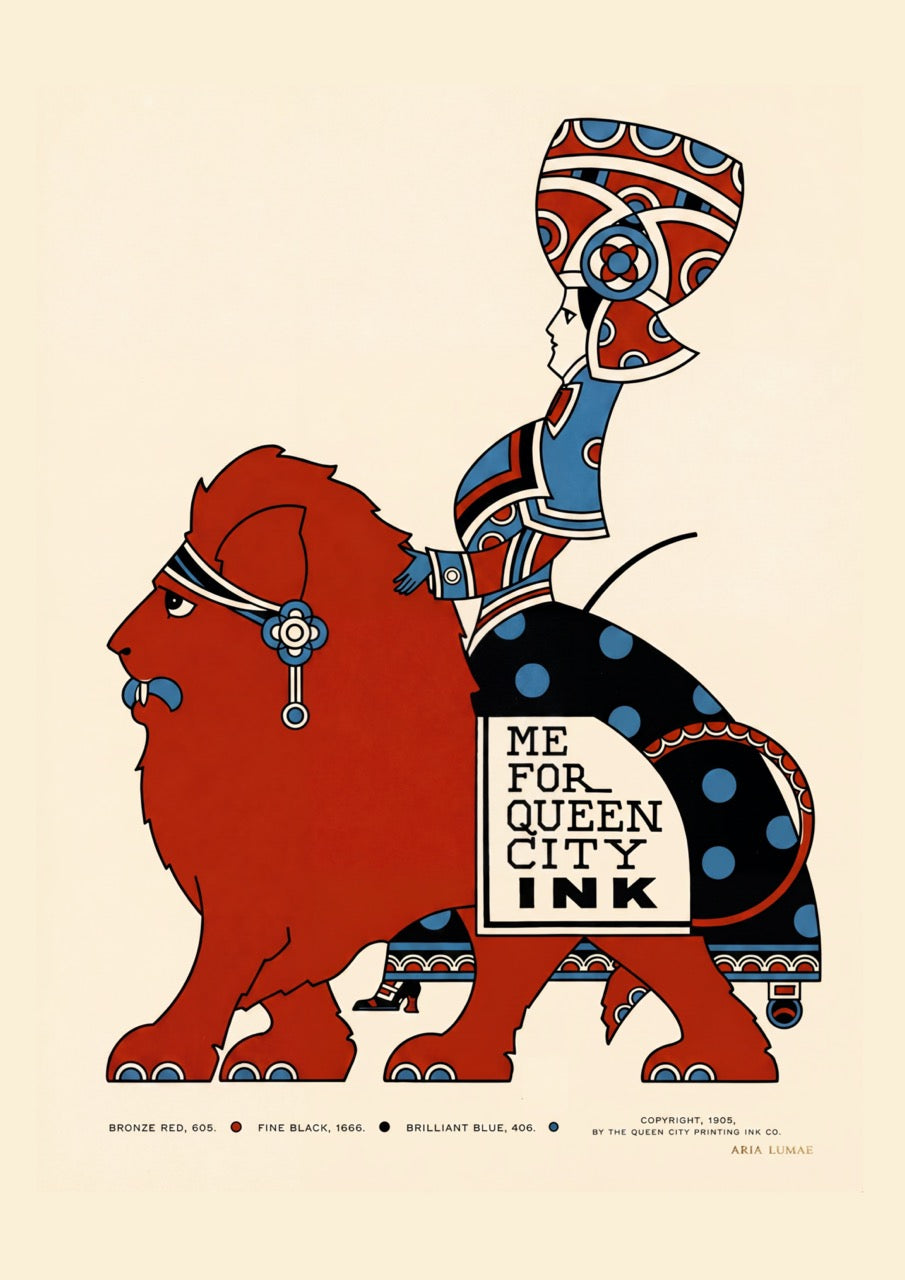 The 1905 Ink Beasts Parade: Antique Gallery Wall Collection (A3 Format)
