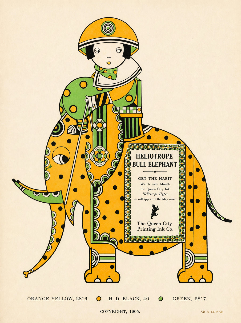 The 1905 Ink Beasts Parade: Antique Gallery Wall Collection (A3 Format)