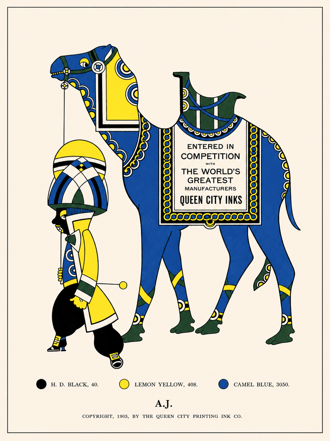 The 1905 Ink Beasts Parade: Antique Gallery Wall Collection (A3 Format)