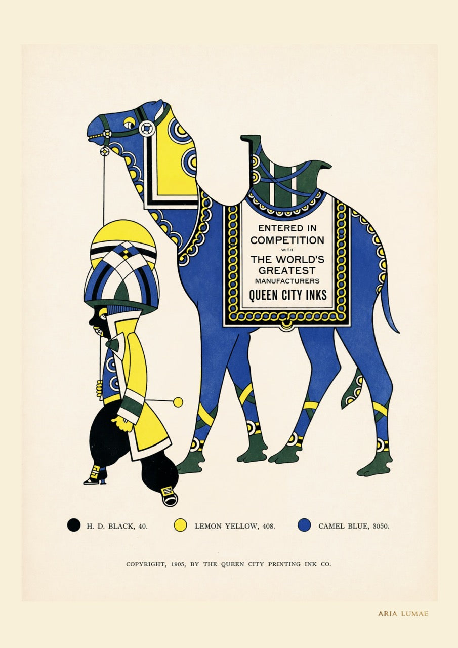 The 1905 Ink Beasts Parade: Antique Gallery Wall Collection (A3 Format)