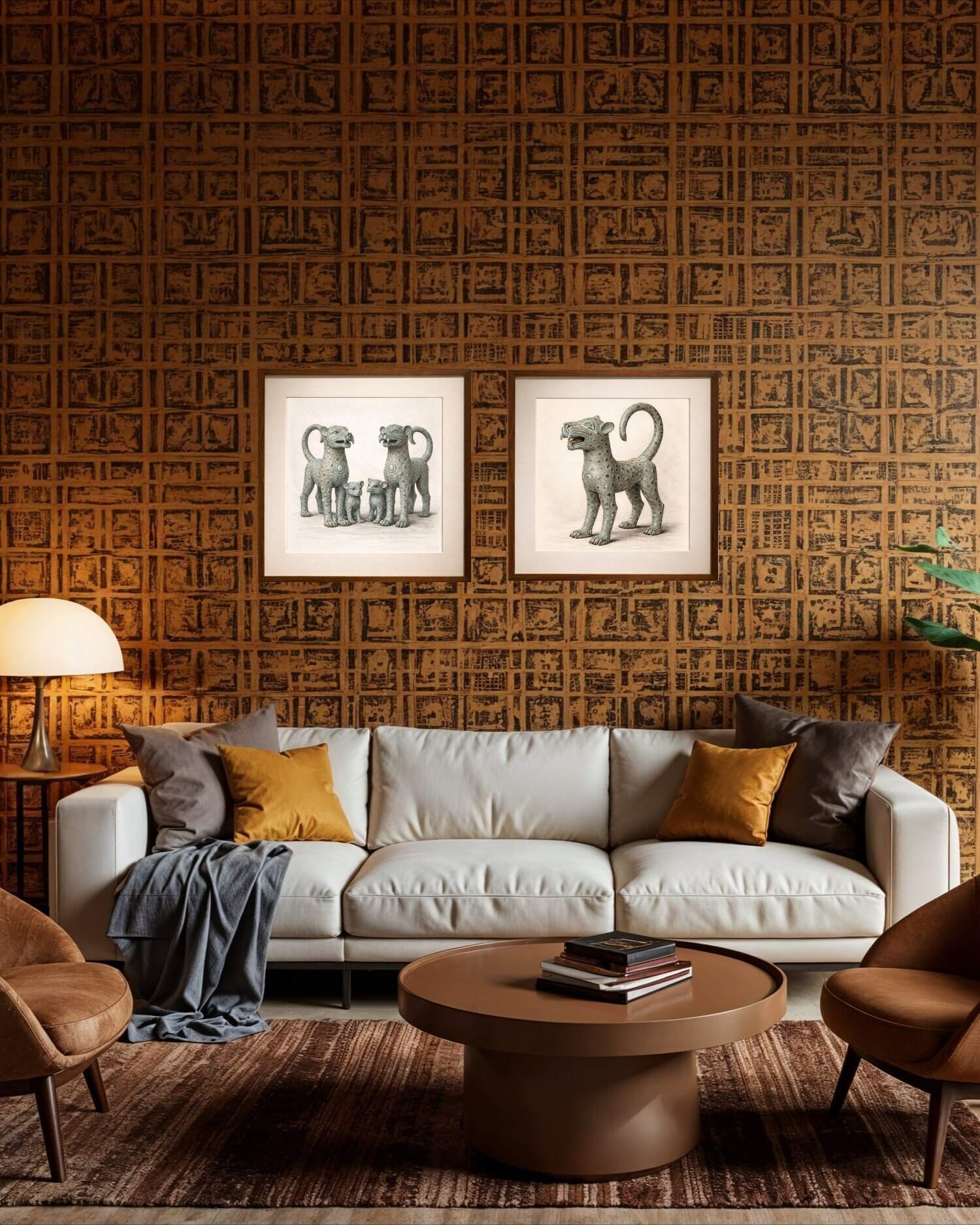 The Bronze Court Family – Limited Edition Fine Art Giclée Print