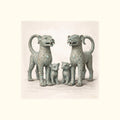 The Bronze Court Family – Limited Edition Fine Art Giclée Print