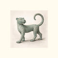 The Bronze Sentinel Leopard – Limited Edition Fine Art Giclée Print