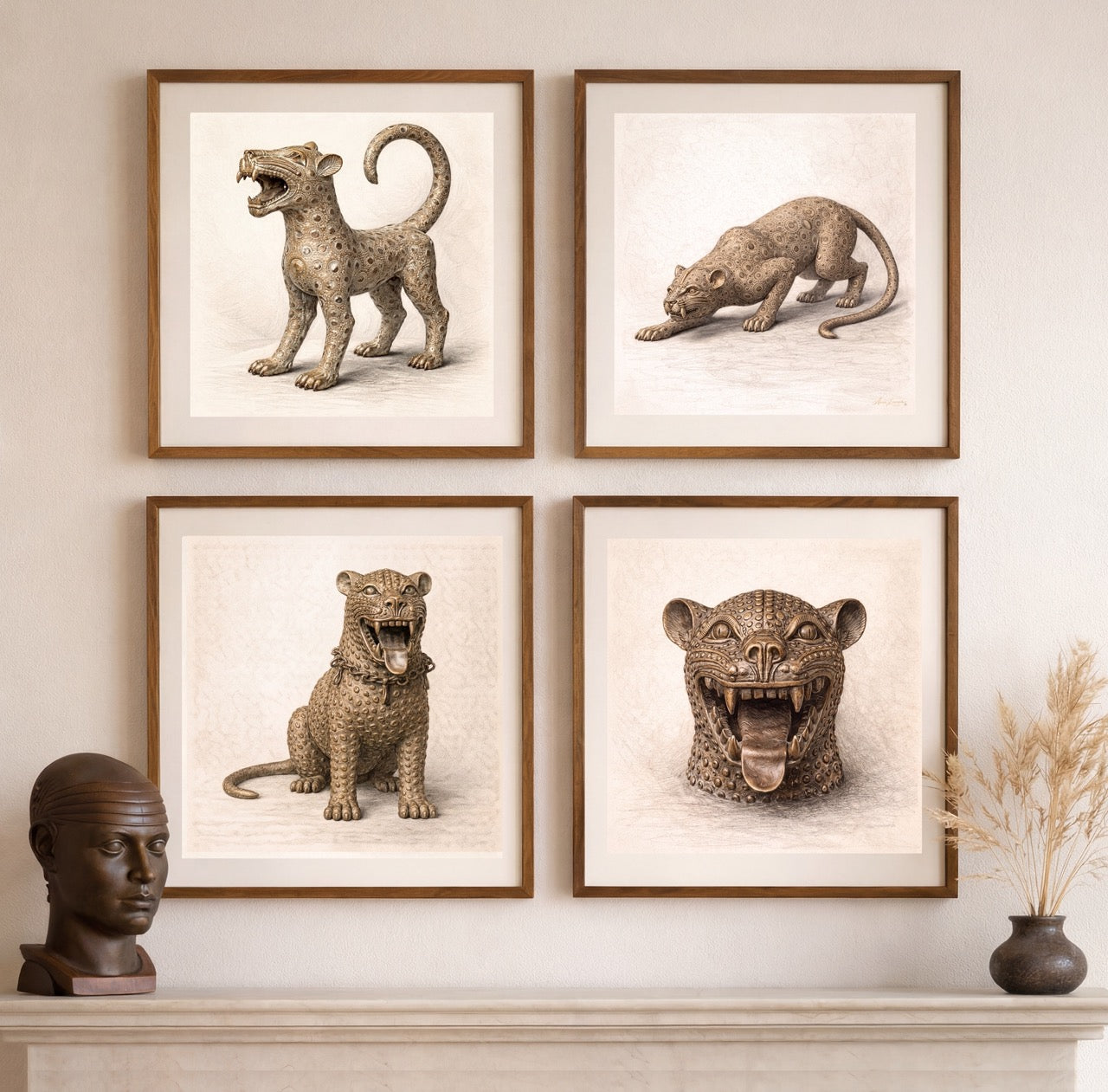 LEOPARD V – "The Golden Court Jester" Limited Edition Fine Art Giclée Print