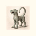 Bronze Leopard Guardian – Limited Edition Fine Art Giclée Print