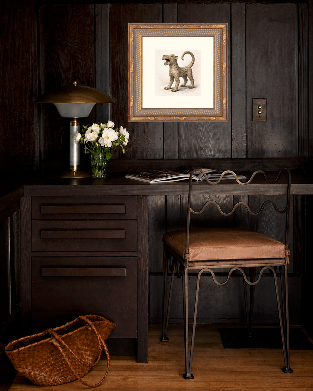 LEOPARD IV — The Golden Guardian of the Court Limited Edition Giclée Print