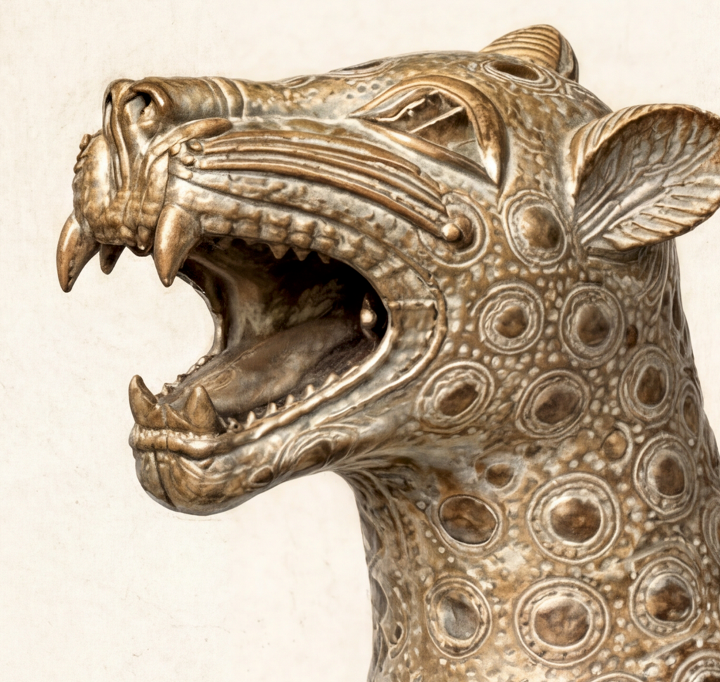 LEOPARD IV — The Golden Guardian of the Court Limited Edition Giclée Print