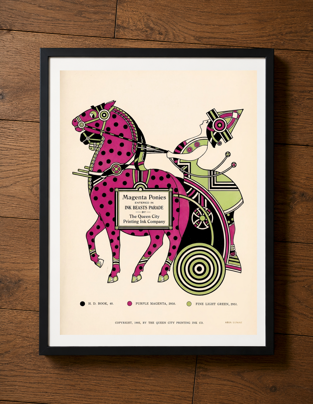 The 1905 Ink Beasts Parade: Antique Gallery Wall Collection (A3 Format)