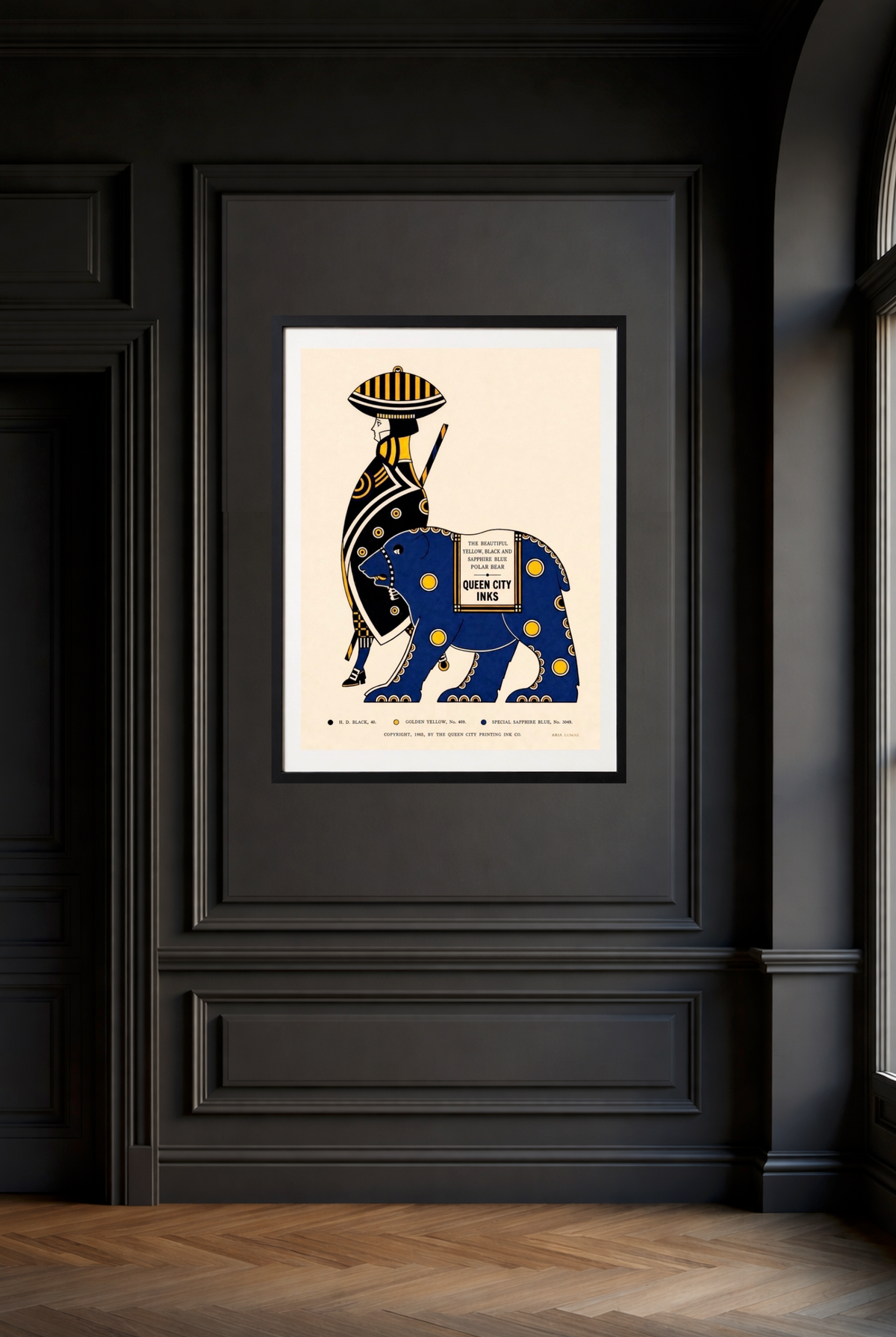 The 1905 Ink Beasts Parade: Antique Gallery Wall Collection (A3 Format)