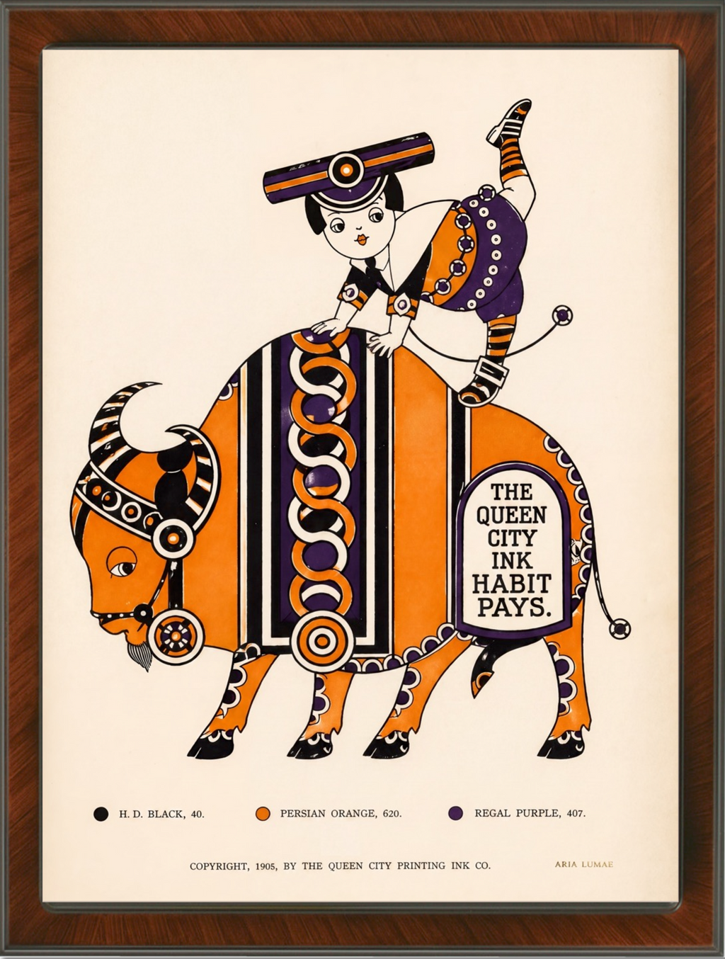 The 1905 Ink Beasts Parade: Antique Gallery Wall Collection (A3 Format)