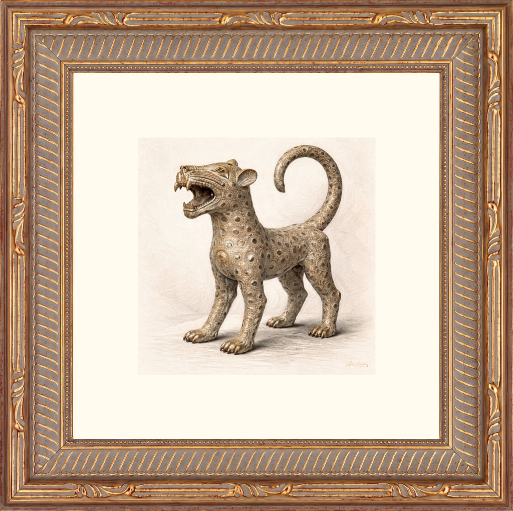 LEOPARD IV — The Golden Guardian of the Court Limited Edition Giclée Print