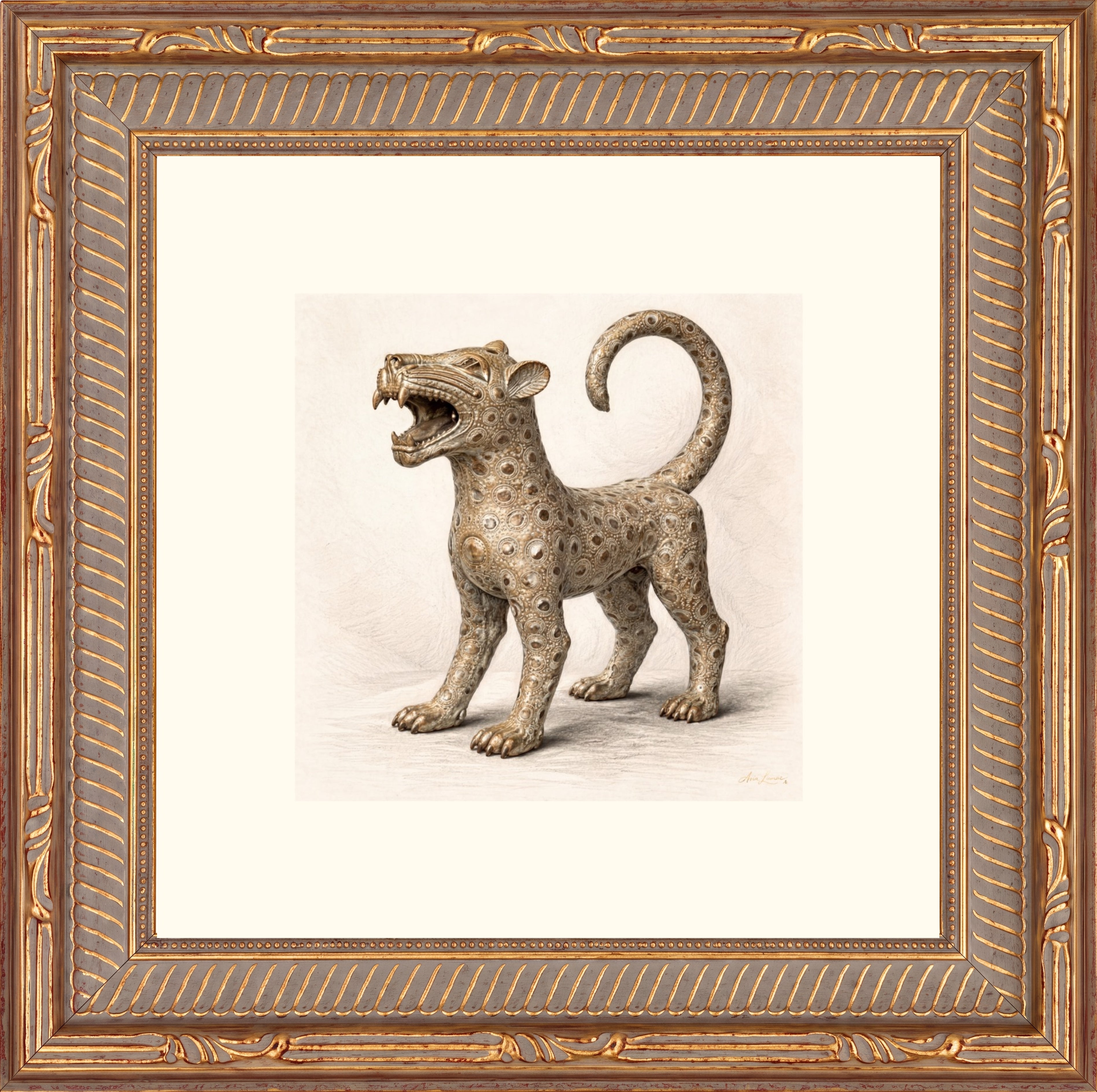 LEOPARD IV — The Golden Guardian of the Court Limited Edition Giclée Print