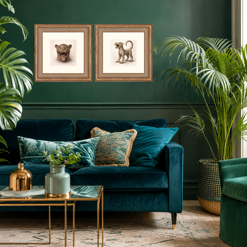 LEOPARD IV — The Golden Guardian of the Court Limited Edition Giclée Print