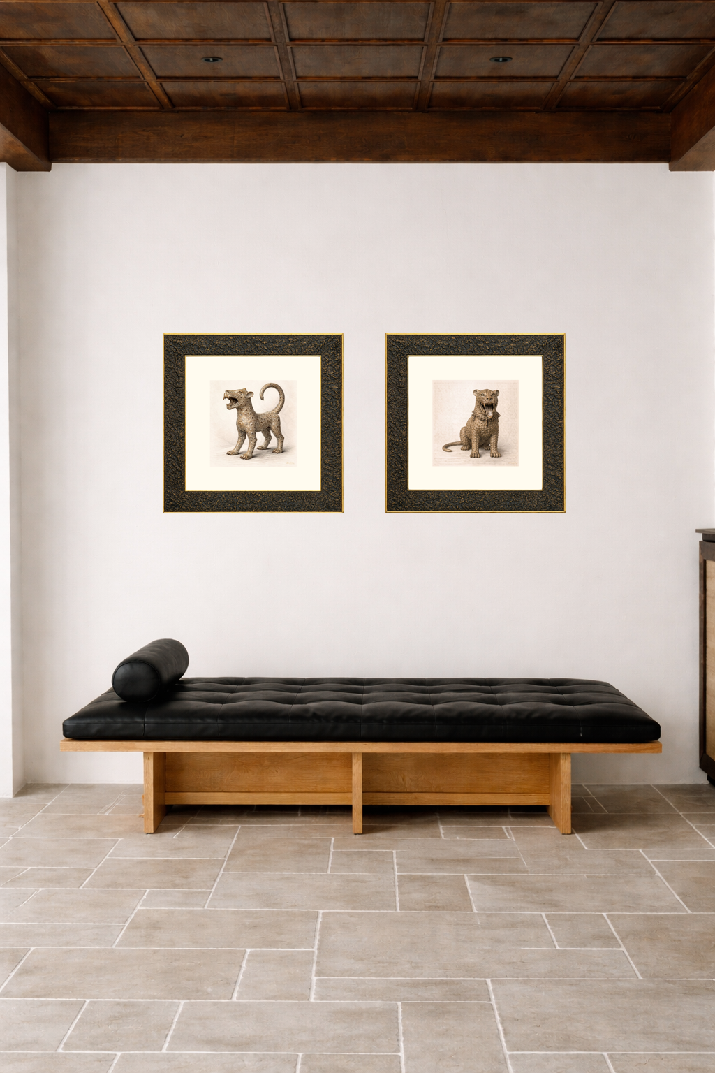 LEOPARD IV — The Golden Guardian of the Court Limited Edition Giclée Print