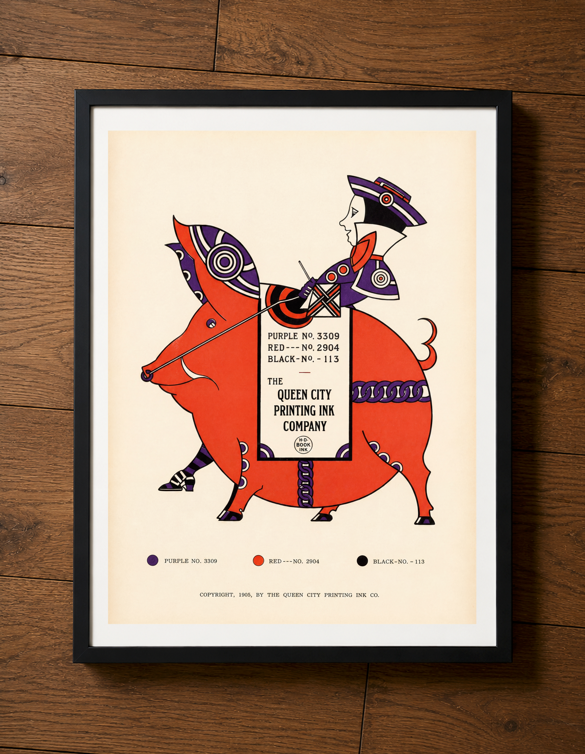 The 1905 Ink Beasts Parade: Antique Gallery Wall Collection (A3 Format)
