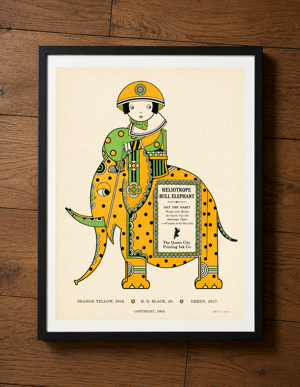 The 1905 Ink Beasts Parade: Antique Gallery Wall Collection (A3 Format)